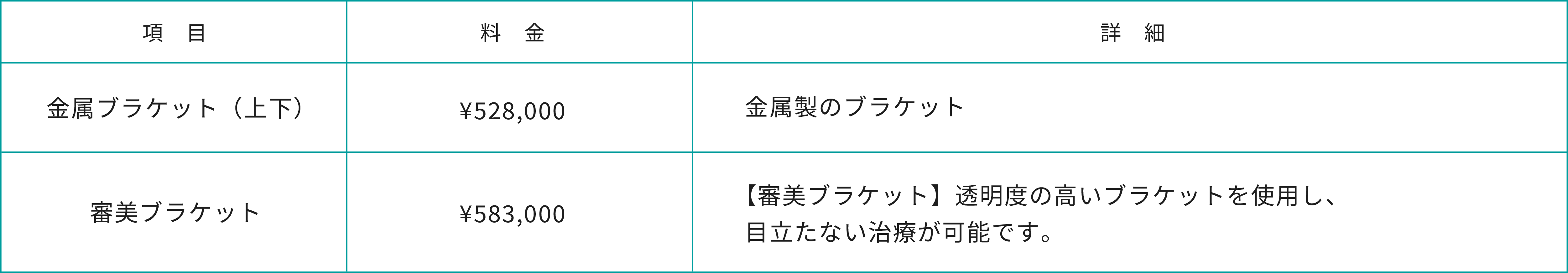 マルチブラケット装置料金表